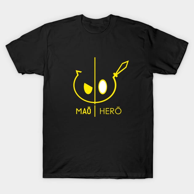 Maou | Hero Logo (Yellow) T-Shirt by Maou.Hero